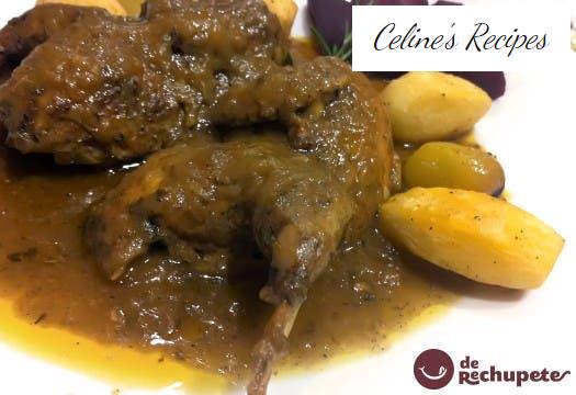 Quail in a vegetable sauce