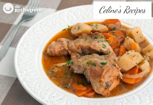 Rabbit stew with beer