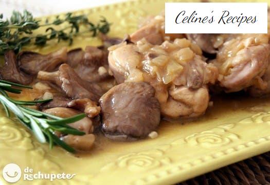 Rabbit with mushrooms