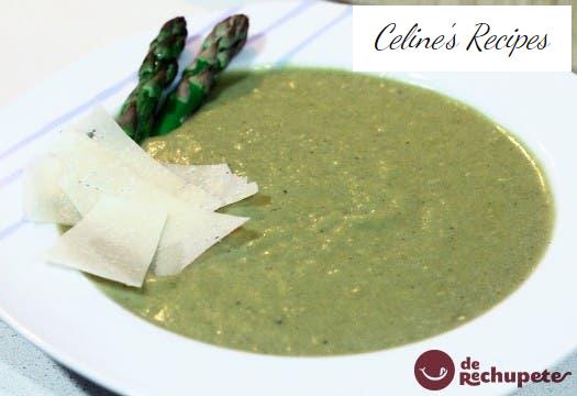 Smooth cream of wild asparagus