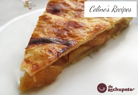 Apple, pear and cinnamon pie. Dessert step by step