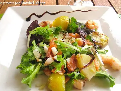 Seafood salad or Salade Marinière