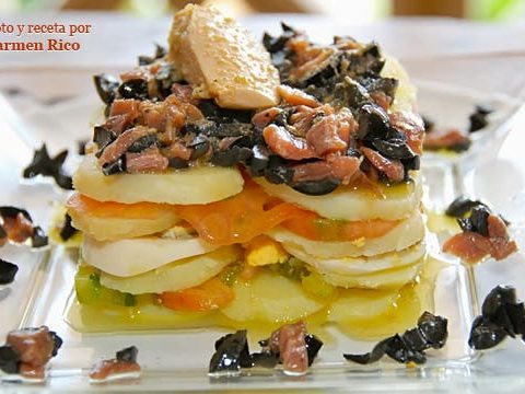 Potato salad and flavors of the sea