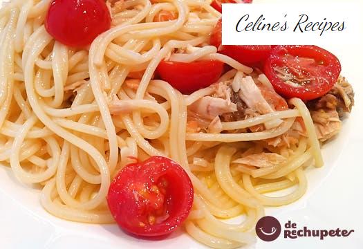 Spaghetti dell'Ubriacone or drunk in white godello