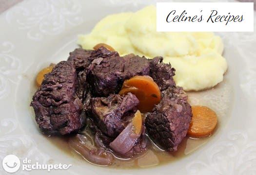 Beef stew in red wine