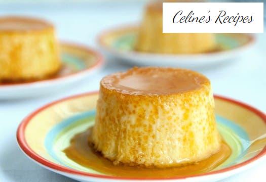 Homemade cheese flan