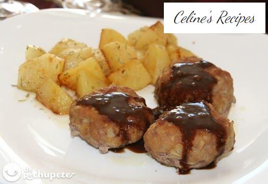 Frikadelas or Frikadellen. Danish burgers