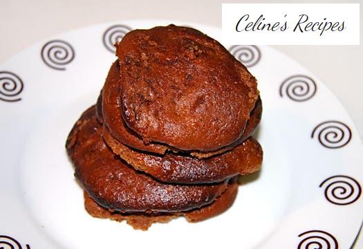 Chocolate and banana cookies