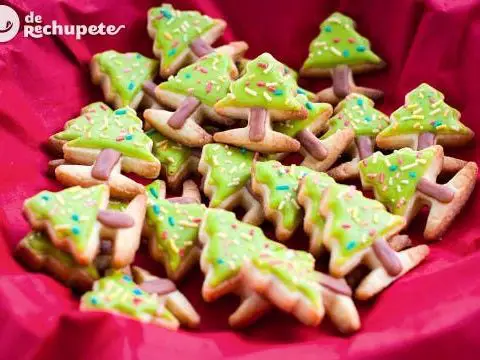 How to decorate cookies. Mini Christmas firs