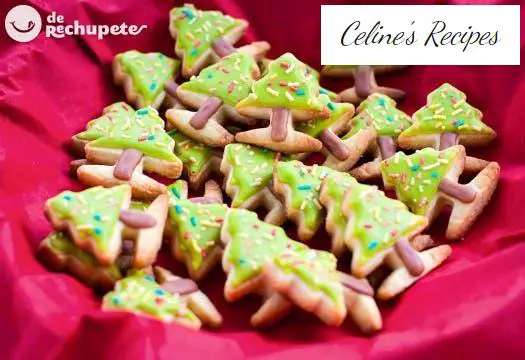 How to decorate cookies. Mini Christmas firs