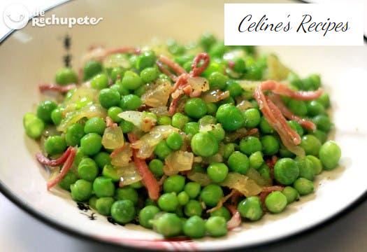 Peas with ham