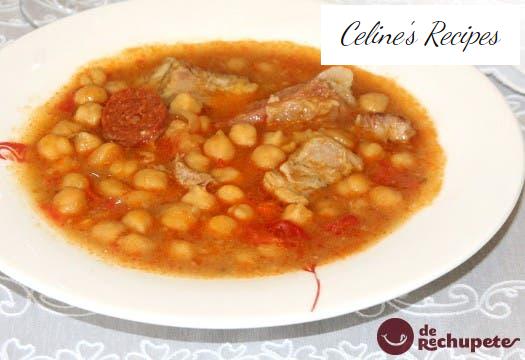 Chickpea stew. Canary chickpeas