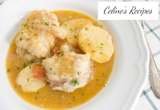 Monkfish stew with potatoes