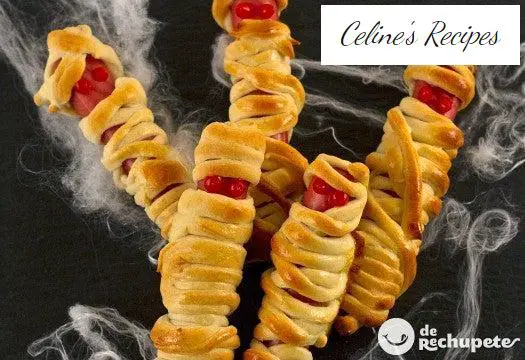 Sausage mummies. Halloween recipe