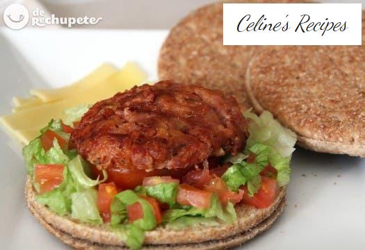 Homemade tuna sandwich with soy