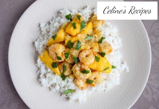Curry prawns