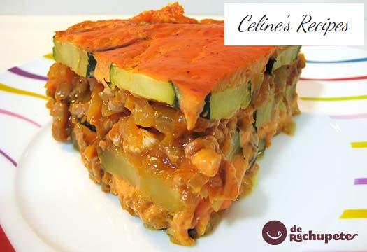 Homemade zucchini lasagna