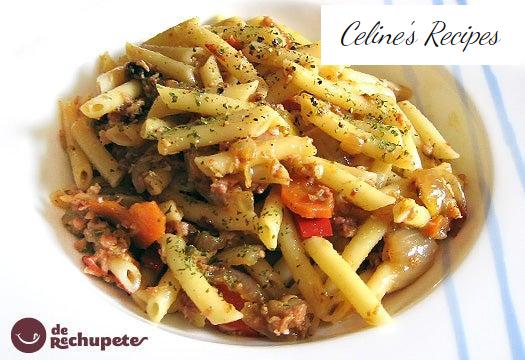 Macaroni with Bolognese curry