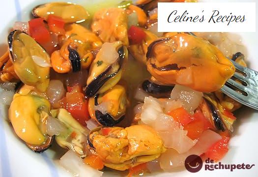 Mussels to the vinaigrette