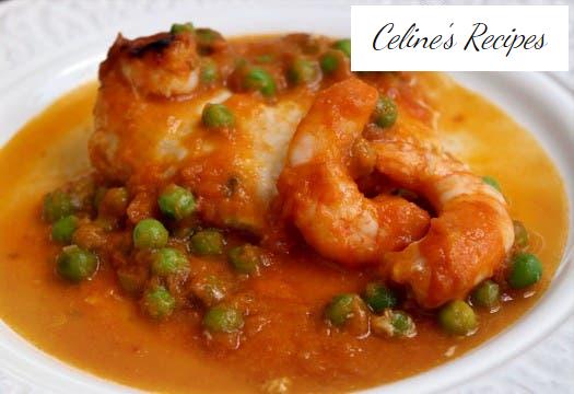 Baked hake with tomato sauce