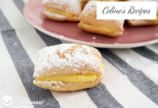 Miguelitos de la Roda filled with cream