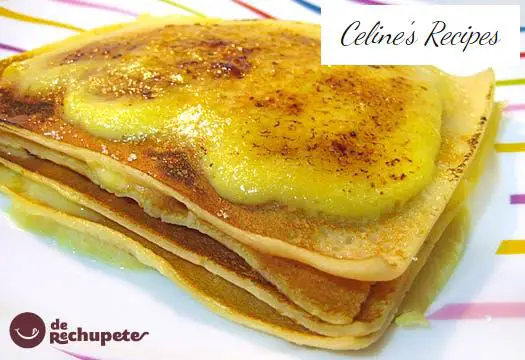 Millefeuille of caramelised pancakes with Catalan cream