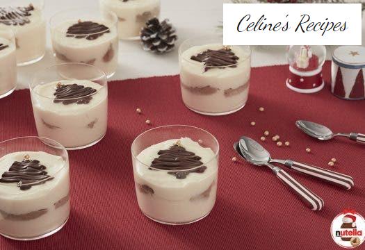 Chocolate tiramisu in individual glasses