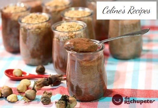 Chocolate mousse with hazelnuts