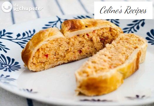 Hake muslin in puff pastry