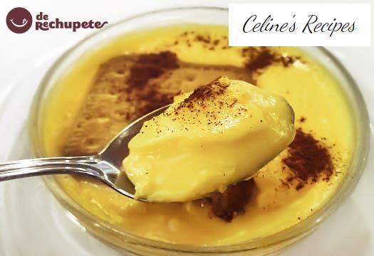 Homemade milk custard