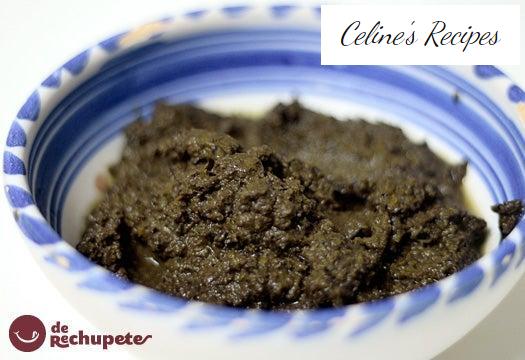 Black olive olive or homemade Tapenade