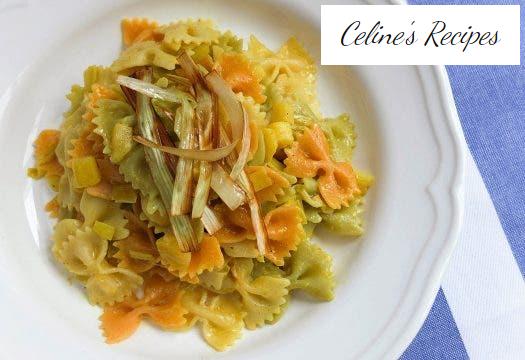 Pasta with apple and lemon curry