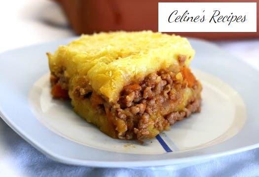 Potato and mince pie