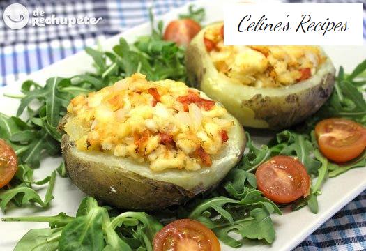 Potatoes stuffed with fish