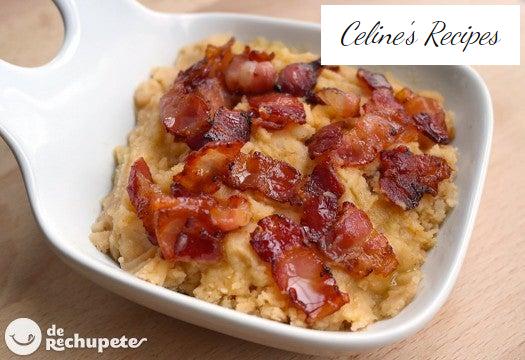 Rolled potatoes, stir or removed