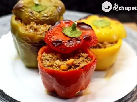Baked stuffed peppers