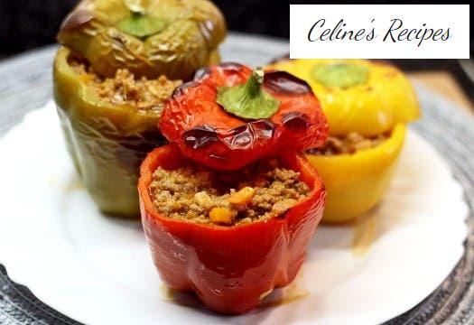Baked stuffed peppers