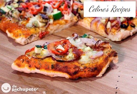 Vegetable pizza. How to make homemade pizza with vegetables