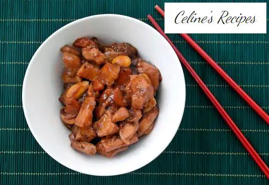 Chinese style chicken with almonds