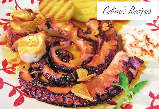 Grilled or fried Galician octopus
