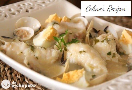 Monkfish in green sauce