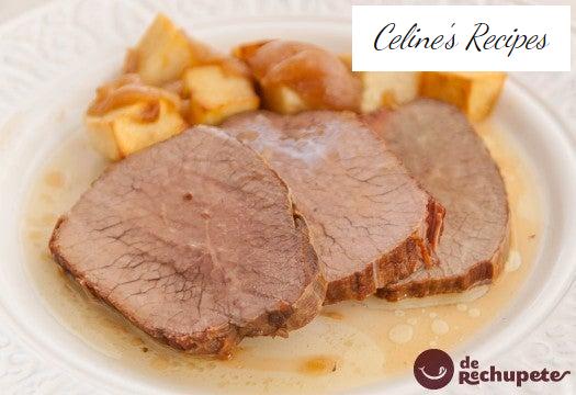 Round beef with brandy