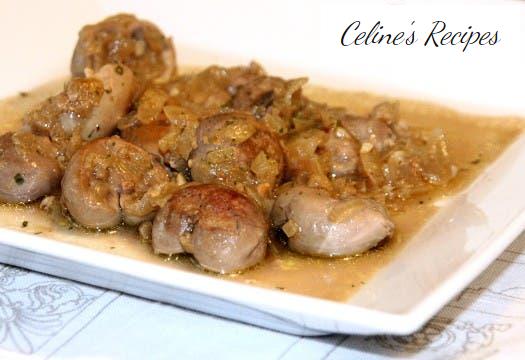 Sherry stewed kidneys