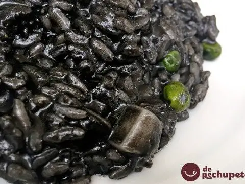 Black risotto with cuttlefish