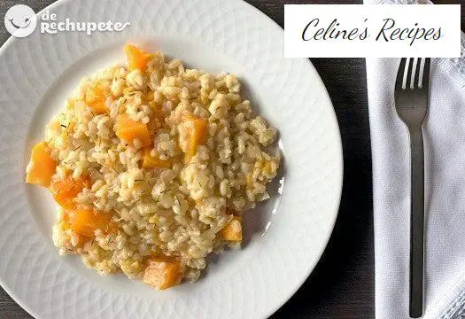 Pumpkin and blue cheese risotto