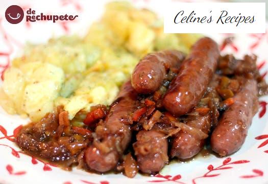 Sausages or sausages in wine