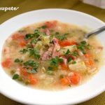 Vegetable stew with ham
