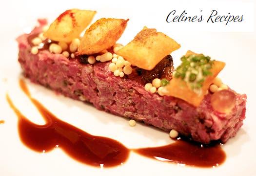 Steak Tartar. Chef Joan Roca versioned recipe
