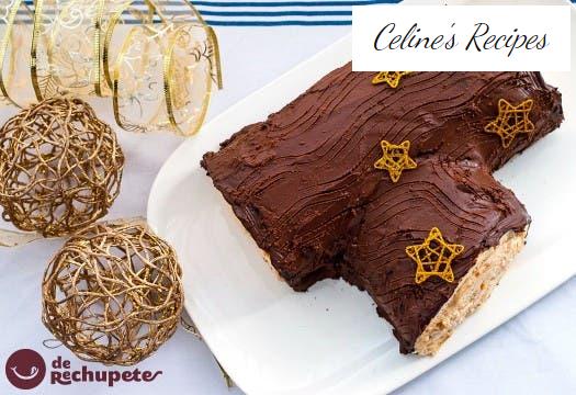 Christmas log. Christmas recipe