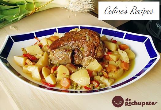 Jarrete or Xarrete stew of Galician beef